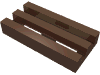 Набор LEGO Tile Special 1 x 2 Grille with Bottom Groove, Коричневый