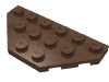 Набор LEGO Wedge Plate 3 x 6 Cut Corners, Коричневый