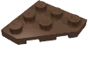 Набор LEGO Wedge Plate 3 x 3 Cut Corner, Коричневый
