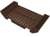 Набор LEGO Boat Hull Large Middle 8 x 16 x 2 1/3 with 9 Holes, Коричневый