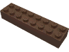 Набор LEGO Brick 2 x 8, Коричневый
