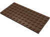 Набор LEGO Plate 6 x 12, Коричневый
