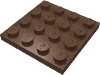 Набор LEGO Plate 4 x 4, Коричневый