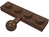 Набор LEGO Plate Special 1 x 4 with Towball, Коричневый