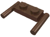 Набор LEGO Plate Special 1 x 2 with Handles [Flat Ends / Low Attachment], Коричневый