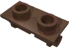 Набор LEGO Hinge Brick 1 x 2 Top Plate Thin, Коричневый