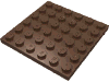 Набор LEGO Plate 6 x 6, Коричневый