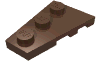 Набор LEGO Wedge Plate 3 x 2 Left, Коричневый