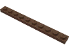 Набор LEGO Plate 1 x 10, Коричневый