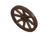 Набор LEGO Wheel Wagon Large (33mm D.), hole notched for wheels holder pin, Коричневый