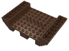 Набор LEGO Boat Hull Small Middle 8 x 12, Коричневый