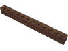 Набор LEGO Brick 1 x 12, Коричневый