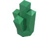 Набор LEGO Rock 1 x 1 Crystal 5 Point, Зеленый хром