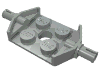 Набор LEGO Plate, Modified 2 x 2 with Wheels Holder Wide, Reinforced Bottom, Светло-серый