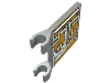 Набор LEGO Flag 2 x 2 Square with Orange and Silver Circuitry Print, Светло-серый