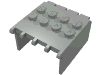 Набор LEGO Windscreen 4 x 4 x 2 Canopy Extender, Светло-серый