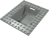 Набор LEGO Boat Cargo Loading Plate 10 x 12 with 6 x 8 Tub, Светло-серый