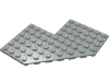 Набор LEGO Plate Angled 10 x 10 without Corner, Светло-серый