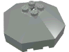 Набор LEGO Windscreen 6 x 6 Octagonal Canopy with Axle hole, Светло-серый
