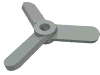 Набор LEGO Propeller 3 Blade Small, Светло-серый