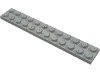 Набор LEGO Plate 2 x 12, Светло-серый