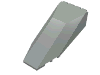 Набор LEGO Windscreen 10 x 4 x 2 1/3 Canopy, Светло-серый