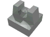 Набор LEGO Tile Special 1 x 1 with Clip and Straight Tips, Светло-серый