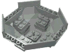 Набор LEGO Cockpit 10 x 10 x 4 Octagonal, Светло-серый