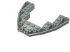 Набор LEGO Boat Bow Brick 8 x 10 x 1, Светло-серый