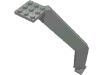 Набор LEGO Support Crane Stand Single, Светло-серый