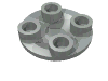 Набор LEGO Plate Round 2 x 2 with Rounded Bottom [Boat Stud], Светло-серый