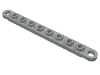 Набор LEGO Technic, Plate 1 x 10 with Toothed Ends, Светло-серый