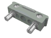 Набор LEGO Electric, Connector, 2 Way Male Squared Wide Short - Complete Assembly, Светло-серый