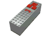 Набор LEGO 9V Battery Box 4 x 14 x 4 with Dark Gray Base Complete Assembly, Светло-серый