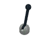 Набор LEGO Lever Small Base with Yellow Lever, Светло-серый