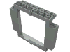 Набор LEGO Door Frame 2 x 8 x 6 Swivel with Bottom Notches, Светло-серый