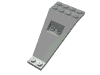 Набор LEGO Wing Plate Bi-level 8 x 4 and 2 x 3 1/3 Down, Светло-серый