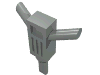 Набор LEGO Minifig Motor Hammer (Jackhammer), Светло-серый