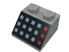 Набор LEGO Slope 45В° 2 x 2 with 12 Buttons, 3 Red Lamps, Black Panel Print, Светло-серый