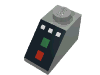Набор LEGO Slope 45В° 2 x 1 with 3 White Buttons, Red and Green Lamps Print, Светло-серый