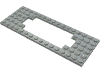 Набор LEGO Plate Special 6 x 16 with Motor Cutout Wide, Светло-серый