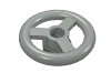 Набор LEGO Vehicle Steering Wheel Small, 2 x 2, Светло-серый