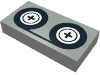 Набор LEGO Tile 1 x 2 with Video Tape and Reels Print, Светло-серый