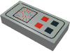 Набор LEGO Tile 1 x 2 with Space Computer Print, Светло-серый