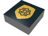 Набор LEGO Tile  1 x  1 with Gold Badge Print, Светло-серый