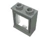 Набор LEGO Window 1 x 2 x 2 Classic with Short Sill [Complete], Светло-серый