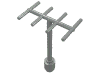 Набор LEGO Antenna with Side Spokes, Светло-серый