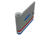 Набор LEGO Door  1 x  5 x  4 Left w. rd/wh/bl Stripe & bl Tr. Logo Print, Светло-серый