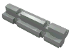 Набор LEGO Technic Axle 2 Notched, Светло-серый