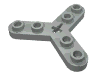 Набор LEGO Technic, Plate Rotor 3 Blade with Smooth Ends and 6 Studs (Propeller), Светло-серый
